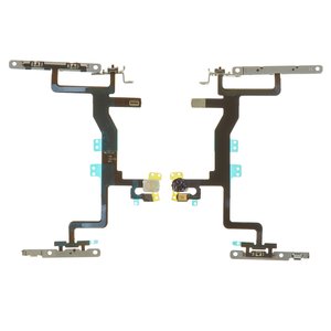 Cable flex puede usarse con iPhone 6S, del botón de volumen, del botón de encendido, de flash, con micrófono, con láminas metálicas, AAA