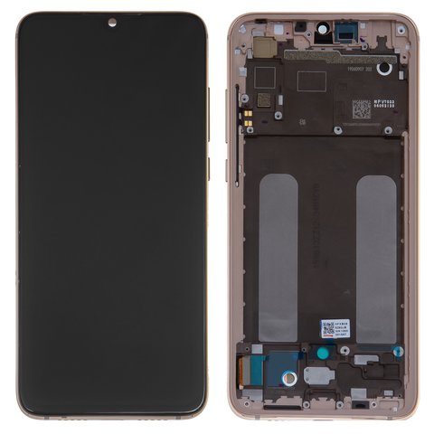 Pantalla LCD puede usarse con Xiaomi Mi 9 Lite, Mi CC9, dorado, con marco, Original PRC , M1904F3BG