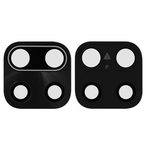 Vidrio de cámara puede usarse con Xiaomi Redmi 10X 4G, negro