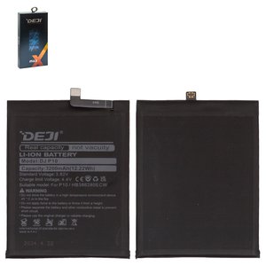 Batería Deji HB386280ECW puede usarse con Huawei Honor 9, P10, Li ion, 3.82 V, 3200 mAh