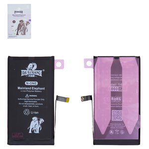 Batería Da Luxiang puede usarse con Apple iPhone 14 Plus, Li ion, 3.86 V, 4860 mAh, mayor capacidad, original IC