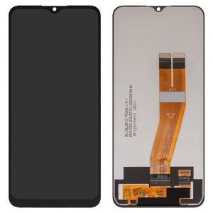 Pantalla LCD puede usarse con Samsung A025F DS Galaxy A02s, M025 Galaxy M02s, negro, sin marco, con cable plano amarillo, Box  160,5x72 mm 