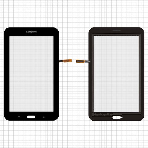 Сенсорний екран для Samsung T110 Galaxy Tab 3 Lite 7.0, T113 Galaxy Tab 3 Lite 7.0, T115 Galaxy Tab 3 Lite 7.0, чорний, версія Wi fi 