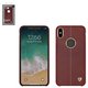 Чехол Nillkin Englon Leather Cover для iPhone XS Max, коричневый, с отверстием под логотип, пластик, PU кожа, #6902048163423