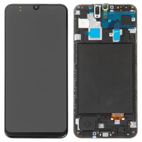 Дисплей для Samsung A305 Galaxy A30, черный, с рамкой, Original PRC 