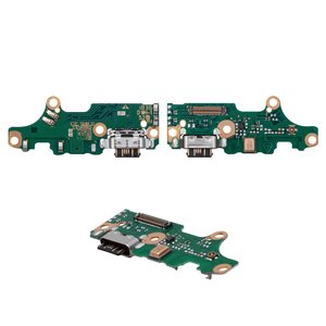 Шлейф для Nokia 7.1, конектора зарядки, з мікрофоном, High Copy, плата зарядки