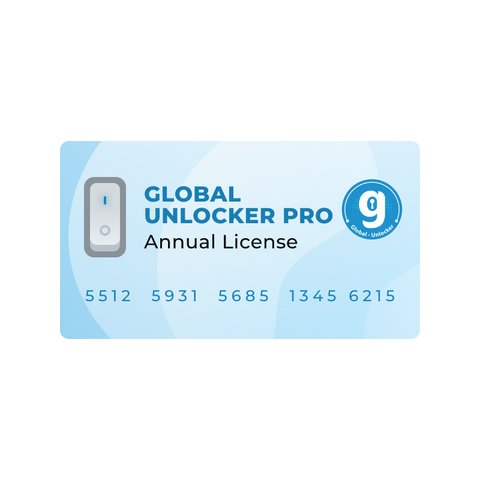 Річна ліцензія Global Unlocker Pro