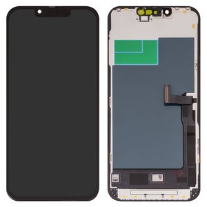 Дисплей для iPhone 13, iPhone 13 Pro, чорний, з рамкою, Copy, Tianma, TFT 