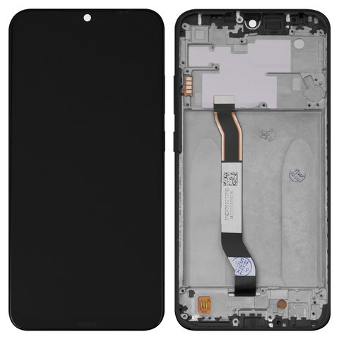 Дисплей для Xiaomi Redmi Note 8, черный, Лого Redmi, с рамкой, High Copy, M1908C3JH, M1908C3JG, M1908C3JI