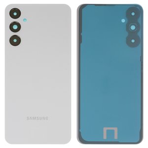 Задняя панель корпуса для Samsung A057 Galaxy A05s, белая, со стеклом камеры, silver