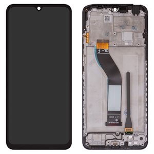 Дисплей для Xiaomi Poco C75, Redmi 14C 4G, Redmi 14C 5G, Redmi A4, чорний, з рамкою, Original PRC , 2411DRN47C, 2409BRN2CA, 2409BRN2CG, 2409BRN2CY