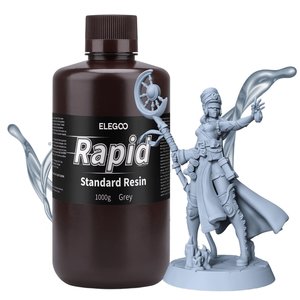 Фотополимерная смола для 3D принтера ELEGOO Rapid Standard Resin Grey, 1 кг