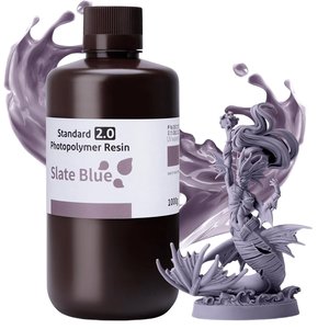 Фотополимерная смола для 3D принтера ELEGOO Standard Resin V2.0 Slate Blue, 1 кг