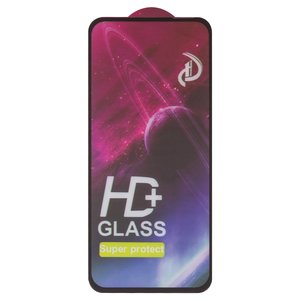 Захисне скло All Spares для Tecno Spark 30 KL6 ; Infinix Hot 50 4G X6882 , сумісне з чохлом, Full Glue, чорний