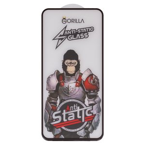 Захисне скло для Samsung A546 Galaxy A54 5G, сумісне з чохлом, Full Glue, Anti Static, чорний, gorilla