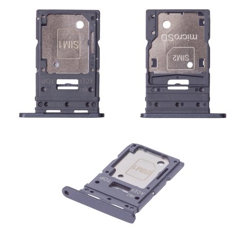 Держатель SIM карты для Samsung A356 Galaxy A35 5G, синий, 2 Sim, navy