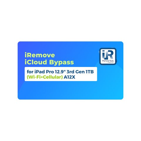 iRemove iCloud Bypass для iPad Pro 12.9 inch 3rd Gen 1TB Wi Fi+Cellular  A12X
