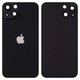 Задняя панель корпуса для iPhone 13, черная, со стеклом камеры, small hole
