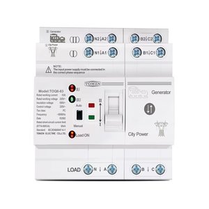 Автомат введення резерву TOMZN TOQ6 63, 4P, 220 В, 63A, Generator