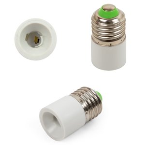 Цокольний перехідник з Е27 на E11, білий 